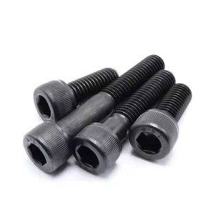 Tornillo de Cabeza Cilíndrica M12 <span class=keywords><strong>DIN</strong></span> <span class=keywords><strong>912</strong></span>, Todos los Grados, 25mm 30mm 40mm, Acero al Carbono, Acero Inoxidable, Recubrimiento de Óxido Negro, Zincado, Alta Resistencia - Product Image 2