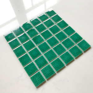 Venta al por mayor verde hielo craquelado cerámica mosaico piscinas baldosas 30x30 para la venta - Product Image 4