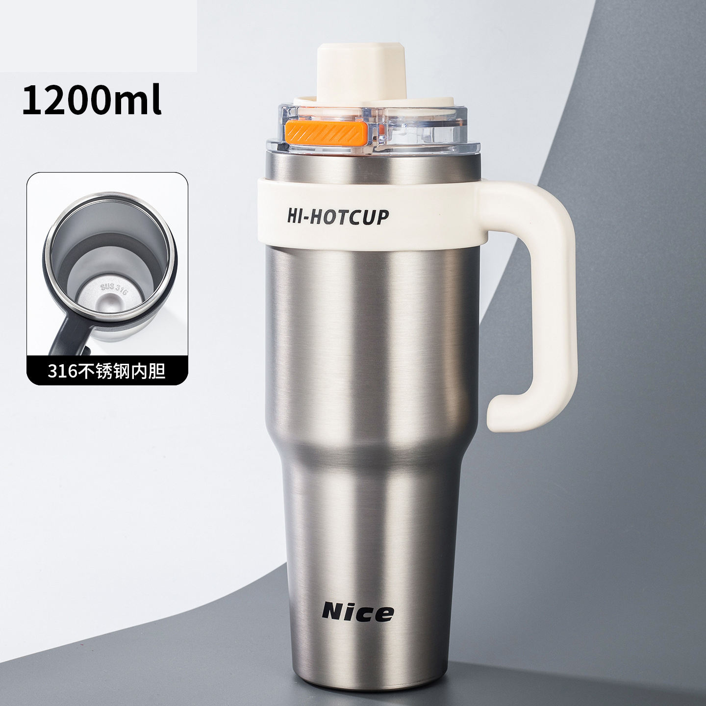 01   silver 316 Stainless Steel inner