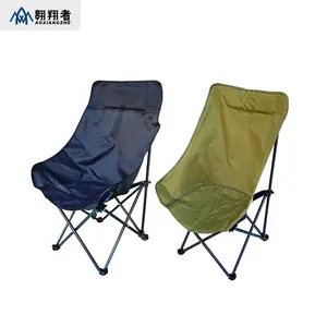 2024 Cheap Promotional Portable Premium Picnic Leisure Adult Outdoor Beach Camping Folding Fishing Moon Chair