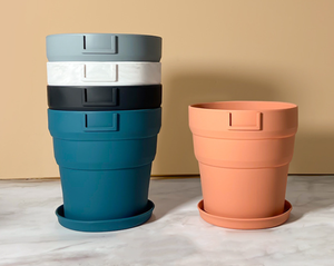 Round Foldable Silicone Plant Holder, Rubber Soft Planter Cactus Flower <b>Succulent</b> <b>Pot</b> With Drainage Holes, Home Garden Decor - Product Image 6