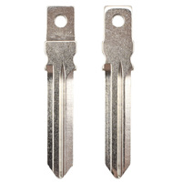10 pièces Lame de clé télécommande pliable vierge non taillée en métal HU136 pour clés Ren, pièces de rechange pour serrurier automobile