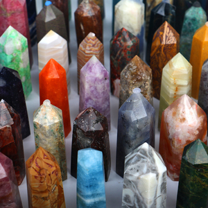 Bán buôn chữa bệnh tự nhiên pha lê phong thủy đá Rose <span class=keywords><strong>Quartz</strong></span> điểm Wand tháp cho dector - Product Image 5