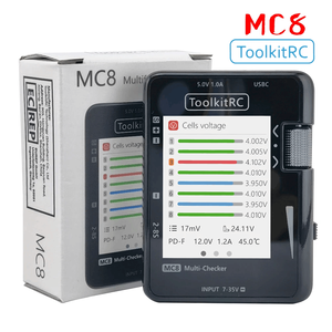 Toolkitrc MC8แบตเตอรี่ขนาดเล็ก32บิตสูงหลายตัวตรวจสอบ PWM เอาต์พุตเครื่องกำเนิดที่อ่านค่า SBUs PPM USB-C ชาร์จเร็ว - Product Image 6