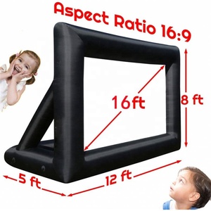 Pantalla de proyección inflable para cine, de 16 pies tamaño personalizado, 16:9, precio de fábrica - Product Image 3