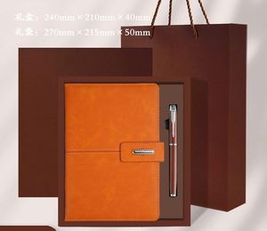 A5 Luxury Wholesale Luxury Custom Logo Corporate <b>Gift</b> <b>Set</b> Printing Hardcover PU Leather Planner Notebook <b>Set</b> - Product Image 4