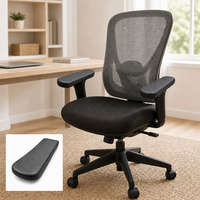 Coussin d'accoudoir de chaise en PU auto-adhésif durable, mousse de polyuréthane haute densité OEM ODM, confortable pour chaise de bureau de direction HD010