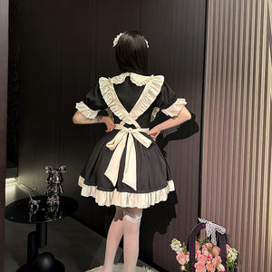 Dolce carino Lolita <span class=keywords><strong>cameriera</strong></span> Cosplay vestito Set elegante Anime costumi <span class=keywords><strong>per</strong></span> uniforme con stretta manica in vita grembiule - Product Image 5