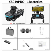 XS019PRO Évitement d'obstacles Laser à cinq directions UAV 4K HD Avion de photographie aérienne Avion télécommandé à quatre axes