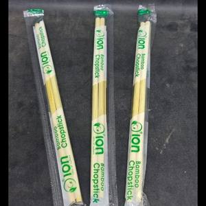 Personalizzabile usa e getta 24cm bacchette di bambù stoviglie naturali con Logo stampato posate per ristoranti alberghi confezionati OPP - Product Image 2