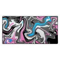 Tapis de souris de jeu liquide, taille personnalisée, design de dessin animé avec repose-poignet, tapis de souris en caoutchouc imprimé par transfert thermique, vente en gros
