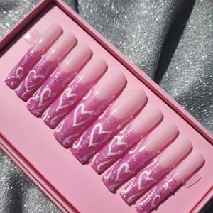 Prensa <span class=keywords><strong>de</strong></span> <span class=keywords><strong>uñas</strong></span> <span class=keywords><strong>de</strong></span> ataúd francés <span class=keywords><strong>de</strong></span> banda <span class=keywords><strong>de</strong></span> lujo personalizada en el arte <span class=keywords><strong>de</strong></span> <span class=keywords><strong>uñas</strong></span> falsas diseñador Faux ongles hecho a mano acrílico beso prensa <span class=keywords><strong>de</strong></span> impresión en las <span class=keywords><strong>uñas</strong></span> - Product Image 1