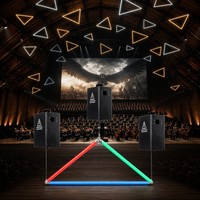 Système de levage de lumière cinétique triangulaire DMX512 avec treuil motorisé pour éclairage de scène pour discothèque DJ