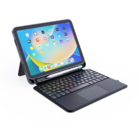 Clavier Magique Sans Fil pour iPad Pro 10.9/11 Pouces Modèles 2021 Ultra Fin pour 5.0 Nouveau