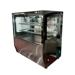 Vitrine Réfrigérée de Comptoir pour Pâtisseries et Boulangeries 0,7 m avec Éclairage LED, Compresseur de Refroidissement, Plateau en Acier et 3 Étagères - Product Image 4