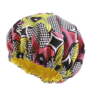 Bonnets Ankara en tissu imprimé motif africain pour enfants Bonnets doublés extra satin Chapeau de <span class=keywords><strong>nuit</strong></span> pour le sommeil Turban Casquette de <span class=keywords><strong>chimio</strong></span> - Product Image 3