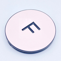 Miroir de maquillage portable haut de gamme en alliage de zinc, miroir pliable double face, procédé de peinture au four par moulage sous pression