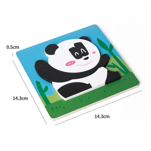 Nuovo Puzzle 3D in Legno Montessori con Animali della Fattoria, <span class=keywords><strong>Gioco</strong></span> di Abbinamento Forme, Giocattolo Educativo Sensoriale per Bambini in Età Prescolare - Product Image 6
