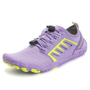 Xinzirain unisexe marche en plein air décontracté randonnée chaussures de montagne respirant creux maille tissu élastique dentelle orteil anti-glissant - Product Image 5
