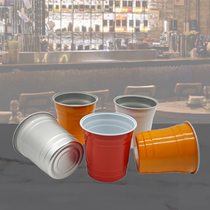 Gobelet en aluminium de 450 ml, écologique et personnalisable, pour café, thé et boissons froides - Idéal pour les fêtes en extérieur et les bars - Product Image 1