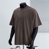 OEM Personnalisé Hommes Lavage À L'acide T-shirt Streetwear Hip Hop 100% Coton t-shirts Avec Logo Personnaliser T-shirt Vintage Surdimensionné