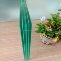 Verre feuilleté transparent sur mesure pour escalier, décoration de bâtiment pare-balles
