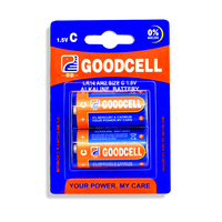 GOODCELL Pile alcaline taille C LR14 AM2 1.5V pour une utilisation quotidienne dans les jouets Appareils ménagers Electronique grand public Outils électriques