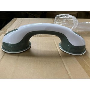 Barra de Agarre con Ventosa de Plástico Antideslizante para Baño, Diseño Moderno y Simple, Color Gris - Product Image 1