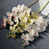 9 tiges d'orchidées en latex au toucher réel, fleurs artificielles de Phalaenopsis imprimées en 3D faites à la main, décoratives pour mariage, fête des Mères