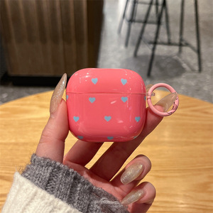 Estuche pequeño con forma de corazón estilo coreano para AirPods Pro 3, compatible con las cubiertas protectoras de 1.ª, 2.ª y 4.ª generación. - Product Image 3