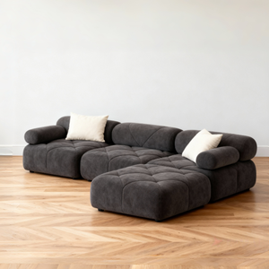 Mario Bellini Modular Góc Cắt Sofa Boconcept Phòng Chờ Ngồi Có Thể Ngả Với Boucle Teddy Nhung Thiết Kế Gỗ Set Cho Phòng Khách - Product Image 2