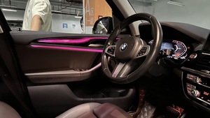 Kit d'éclairage d'ambiance intérieur pour voiture G01 G02, 256 couleurs, symphonie lumineuse, pour <span class=keywords><strong>BMW</strong></span> X3 X4 2018-2024, accessoires de garniture d'ambiance galaxie - Product Image 5