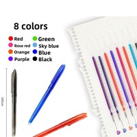 Stylos effaçables colorés créatifs, manchons de stylo, torche à température contrôlée, plastique, vente en gros, pour l'étude