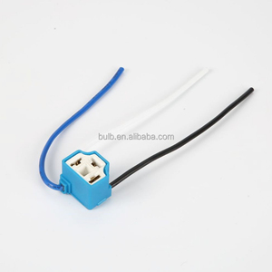 H1 <span class=keywords><strong>H4</strong></span> H7 Arnés de cableado Faro Conector de enchufe de cerámica Adaptador de bombilla de luz de coche Soporte de lámpara Accesorios de cable - Product Image 3