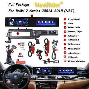 วิทยุติดรถยนต์ระบบแอนดรอยด์หน้าจอโค้ง 21 นิ้ว สำหรับรถยนต์ BMW ซีรีส์ 7 ระบบ CIC NBT ปี 2009-2015 พร้อมระบบนำทาง GPS เครื่องเล่นมัลติมีเดีย วิดีโอ และ CarPlay - Product Image 5