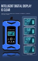 Chargeur de batterie pour moto électrique 12V 6A, chargeur de batterie au plomb-acide à réparation par impulsions