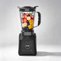 Mixeur Électrique 3-en-1 Haute Puissance 1400W à Commande Rotative, 6 Lames en Acier Inoxydable, Idéal pour Smoothies à Domicile - Prix Usine