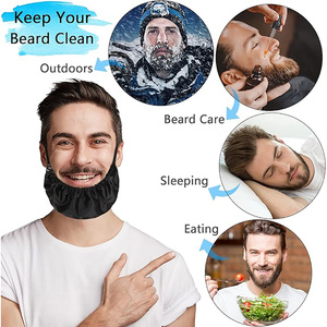 Uomini professionisti che dormono barba pettorina nera morbida macchia resistente allo sporco <span class=keywords><strong>per</strong></span> evitare che olio schizzi baffi - Product Image 5