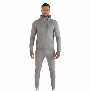 Personnalisable 380g coton hommes sweat à capuche surdimensionné luxe court capuche poids lourd Streetwear sweats hiver plaine survêtements - Product Image 1