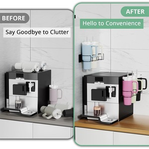 Soporte Magnético para Vaso Stanley, Soporte para Termo de Refrigerador, Acero al Carbono Duradero, Montaje en Pared sin Taladro, Fácil Acceso - Product Image 2