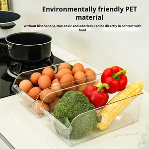 Organizador de Cajones Mágico de Plástico Moderno, <span class=keywords><strong>Caja</strong></span> de <span class=keywords><strong>Almacenamiento</strong></span> para Refrigerador, para Conservar Huevos y Alimentos en la Cocina - Product Image 3