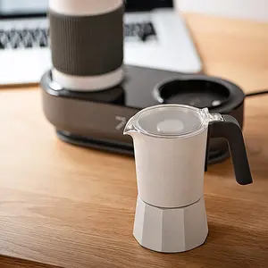 Siete y 350ml vaporizador de leche 60ml máquina de café 2 en 1 con vaporizador de leche de café Espresso maceta Moka