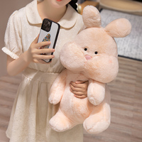 Peluche lapin mignonne en gros, jouet en peluche doux pour enfants, poupée de sommeil super douce, cadeau d'anniversaire