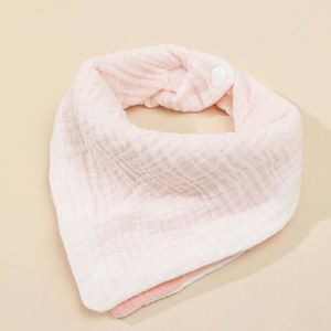 Nouveaux bavoirs triangulaires pour bébés en coton 100% en gros, 4 saisons, imprimé adorable, bouton, doux, garçons, filles, bavoirs pour bébés de haute qualité - Product Image 2