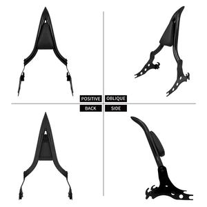 할리데이비슨 소프테일 브레이크아웃 FXSB (2013-2023) 및 팻보이 FLFBS (2018-2023)용 크롬 탈착식 동승자 등받이 시시바 - Product Image 3