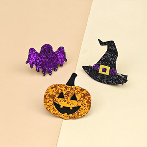 Accesorios para el cabello para niños calabaza murciélago sombrero mágico FIESTA DE Halloween divertido clip de pelo para niñas pequeñas - Product Image 1