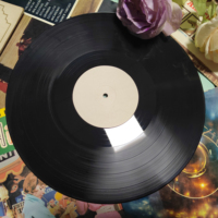 Disque vinyle noir de 7, 10, 12 pouces
