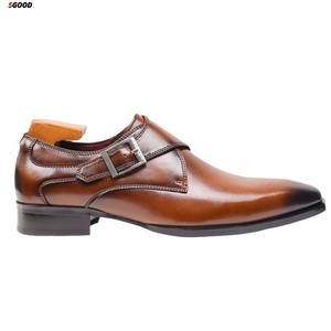 Men's Leather Shoes New Style High-<b>Heel</b> Pointed-<b>Toe</b> Genuine Leather ZIP Closure Breathable Wear-Resistant - Product Image 6