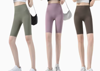 Celana Pendek Barbi Multi Warna Setinggi Lutut, Celana Yoga Slim Elastis Tinggi untuk Menampilkan Bentuk Tubuh yang Sempurna