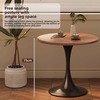 Table basse moderne en bois massif de style européen avec fonction de cuisson à induction pour les petits appartements, les balcons et les réceptions à domicile